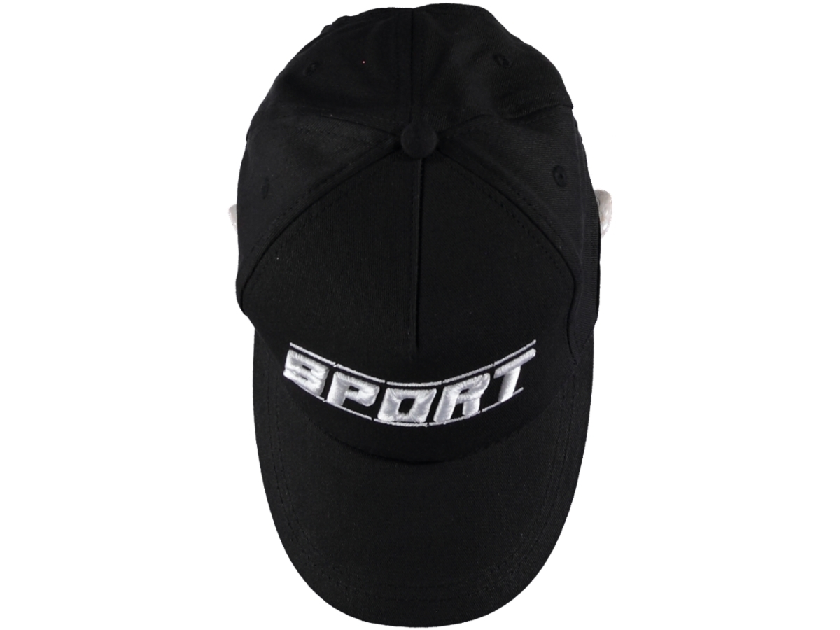 SİYAH SPORT NAKIŞLI ŞAPKA