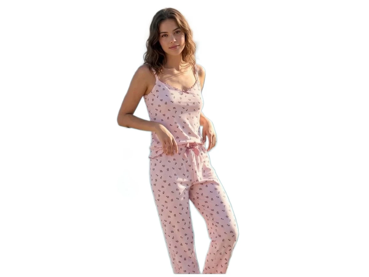 SLEEPY İP ASKILI BAYAN PİJAMA TAKIM M/2XL