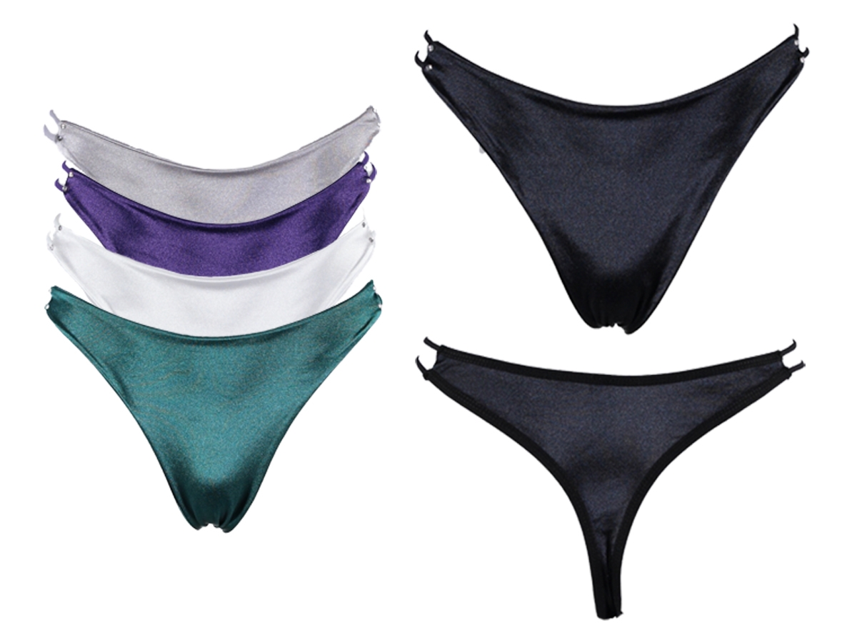 TANGA KOMPLE SATEN YANLAR İP L