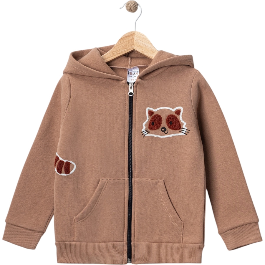 TİLKİ NAKIŞLI ÜÇ İP ERKEK HIRKA 5/8 YAŞ