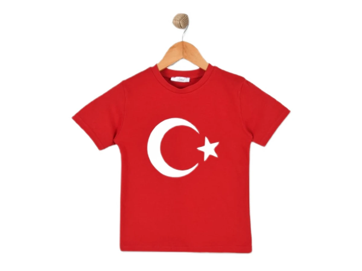 BAYRAK BASKILI TİŞÖRT 6/9 YAŞ