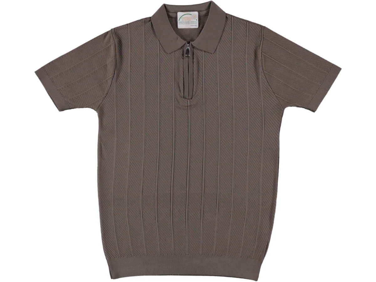 YAKA FERMUARLI TİŞÖRT S/XL