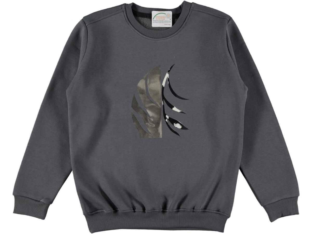 YAPRAK DESENLİ ÜÇ İP ERKEK SWEAT 13/16 YAŞ