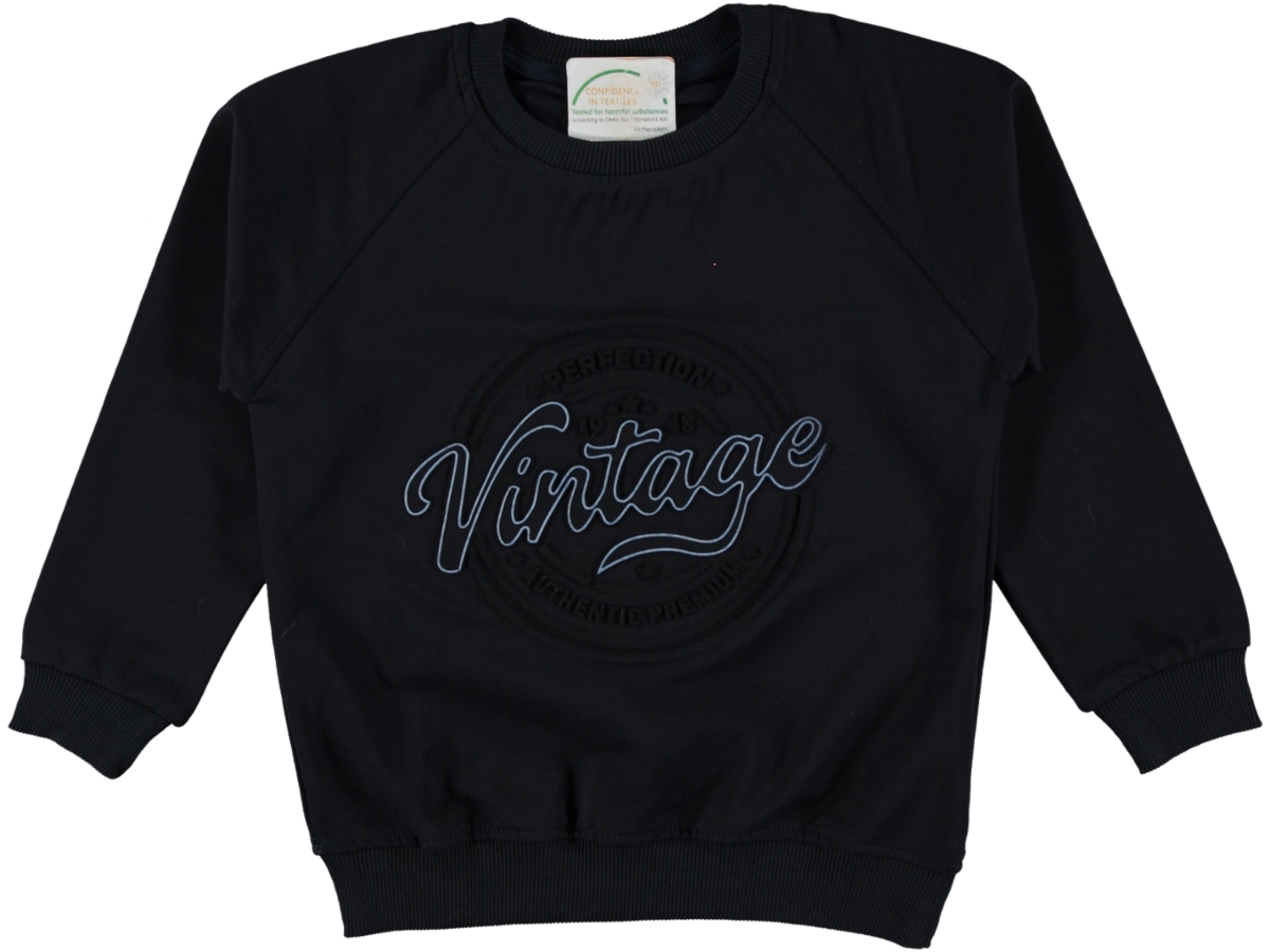 VINTAGE GOFRE BASKILI ERKEK SWEAT 11/15 YAŞ