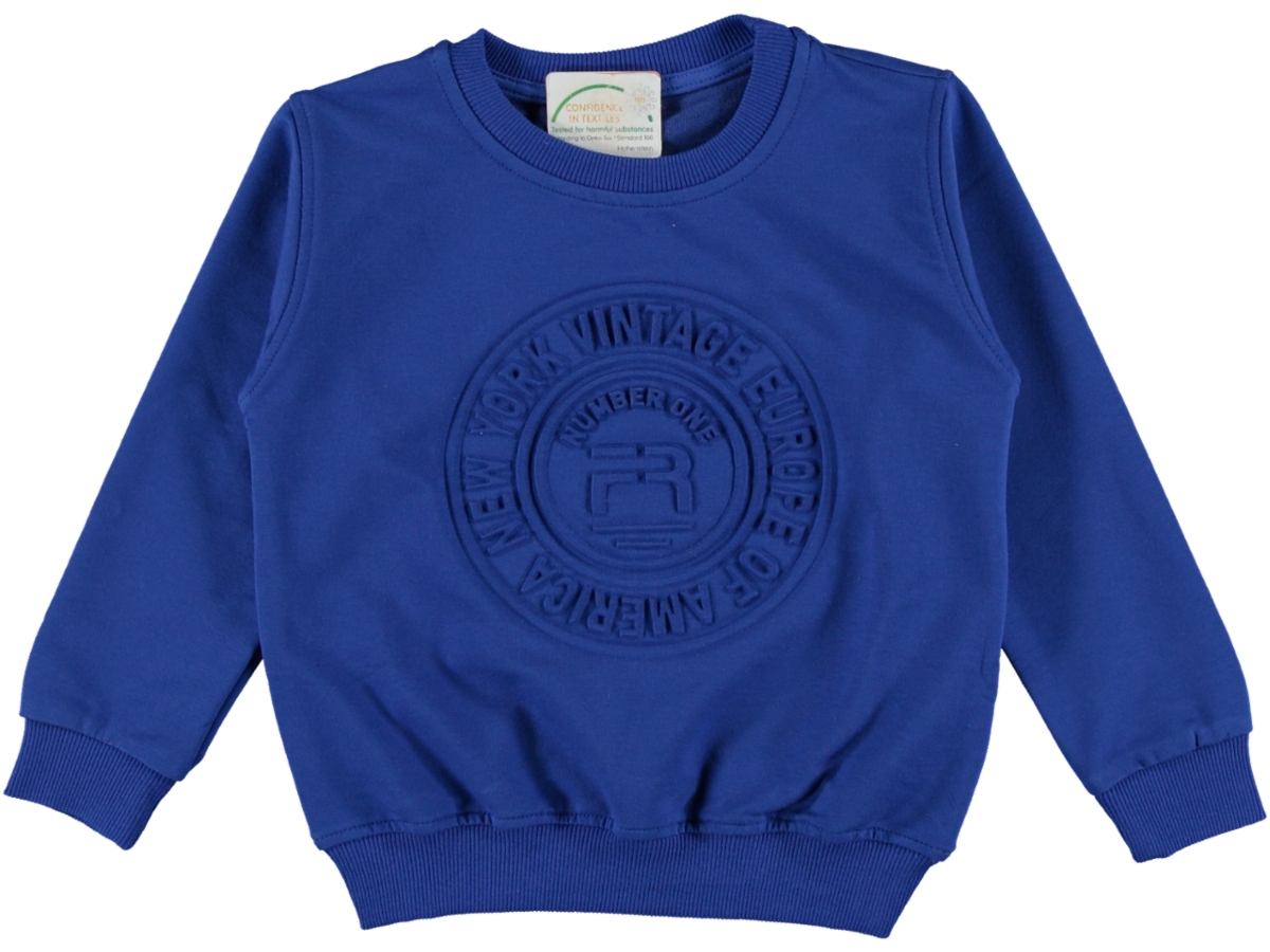 NEWYORK GOFRE BASKILI ERKEK SWEAT  6/10 YAŞ