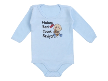 HALAM BENİ SEVİYOR BASKILI UZUNKOL ÇITÇITLI BADİ 1/3 YAŞ