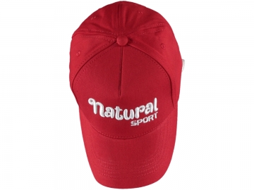 KIRMIZI NATURAL NAKIŞLI ERKEK ŞAPKA