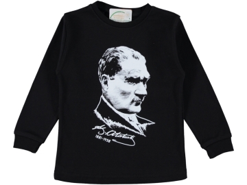 ATATÜRK VE İMZA BASKILI SWEAT 5/8 YAŞ