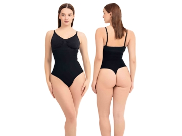 3XL SİYAH LAZER YÜKSEK BEL TANGA KORSE