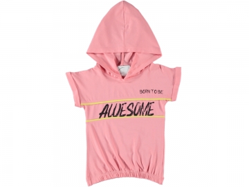 AWESOME BASKILI KIZ TİŞÖRT 9/12 YAŞ