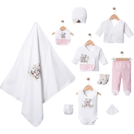 KOALA CUTE BASKILI 10 LU ORGANİK ZIBIN SETİ 1/3 AY