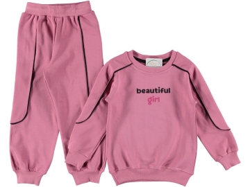 BEAUTİFUL GİRL BASKILI KIZ TAKIM 3/6 YAŞ