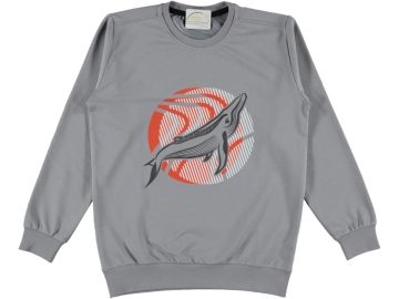 BALİNA BASKILI ERKEK SWEAT 13/16 YAŞ