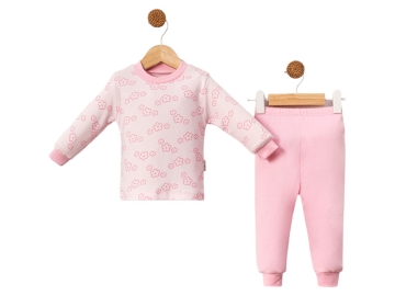 BİSİKLET YAKA PİJAMA PAKETLİ 9 Ay,12 Ay,18 Ay,2Y Kız