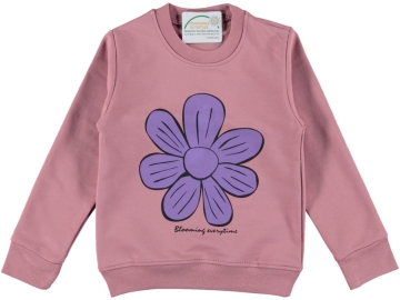 ÇİÇEK BASKILI KIZ SWEAT 3/7 YAŞ