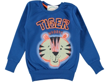 TIGER BASKILI İKİ İP ŞARDONLU BASKILI ERKEK SWEAT 3/7 YAŞ