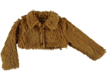 PELUŞ DÜĞMELİ KIZ BOLERO 10/14 YAŞ