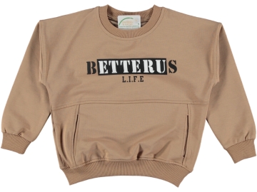 BETTERUS BASKILI CEPLİ ERKEK SWEAT 11/15 YAŞ