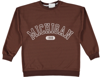 MICHIGAN BASKILI İKİ İP BAYAN SWEAT M/XL