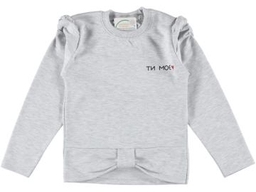 KOL BÜZGÜLÜ ALTI PARÇALI KIZ SWEAT 5/8 YAŞ