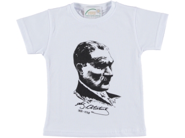  ATATÜRK BASKILI TİŞÖRT 5/8 YAS