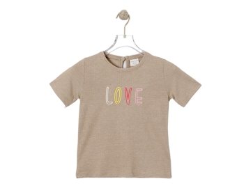 LOVE NAKIŞLI KIZ TİŞÖRT 3/6 YAŞ
