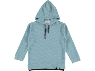 JAKARLI TEK YIRTMAÇLI KAPÜŞONLU KIZ SWEAT 5/8 YAŞ 