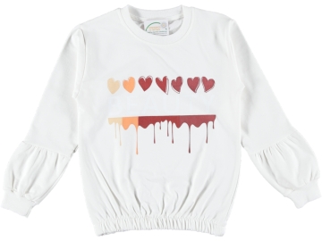 BALON KOL BEAUTY KALP BASKILI LASTİKLİ KIZ SWEAT 9/12 YAŞ