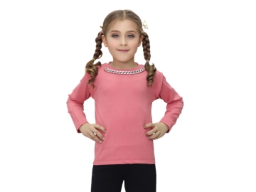 ZİNCİR DETAYLI FİTİLLİ KIZ BADİ 6/11 YAŞ