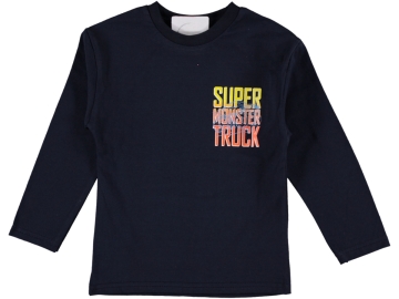 SUPER MONSTER BASKILI ERKEK SWEAT 3/7 YAŞ 