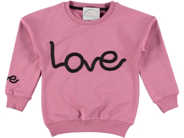 LOVE NAKIŞLI KIZ SWEAT 3/6 YAŞ