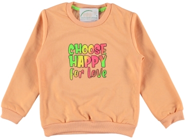 HAPPY BASKILI İKİ İP KIZ SWEAT 3/7 YAŞ 