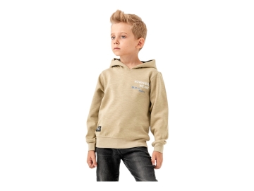 NOWHHERE BASKILI KAPÜŞONLU ERKEK SWEAT 1/4 YAŞ