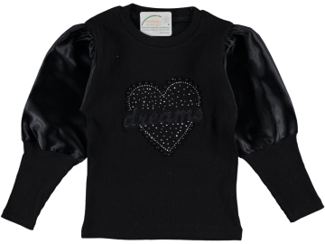 SATEN KOL KALPLİ KIZ SWEAT 9/12 YAŞ