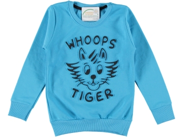 TIGER BASKILI İKİ İP ŞARDONLU BASKILI KIZ SWEAT 3/7 YAŞ
