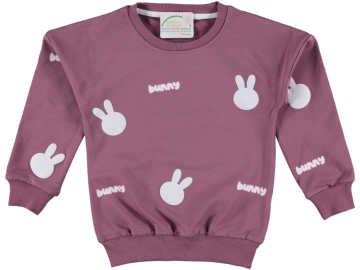 BUNNY TAVŞAN BASKILI KIZ SWEAT 3/6 YAŞ