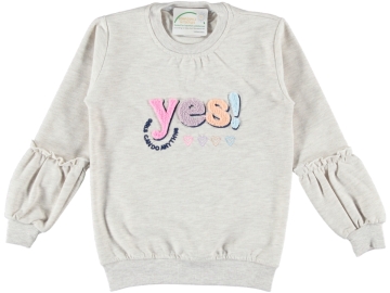 YES NAKIŞLI KIZ SWEAT 5/8 YAŞ