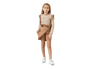 KIZ LEOPAR SÜVETERLİ TAKIM 5/8 YAŞ