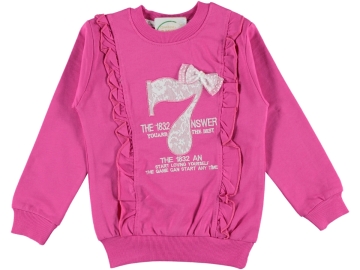 7 NAKIŞLI FIRFIR DETAYLI İKİ İP KIZ SWEAT 3/7 YAŞ