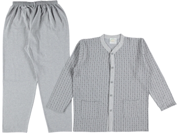 BATTAL BOY DÜĞME ŞARDONLU ERKEK PİJAMA TAKIM XL/XXL