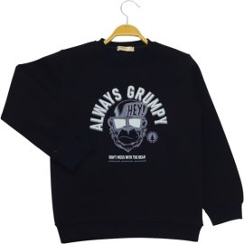 ALWAYS  BASKILI ÜÇ İP SWEAT 3/7 YAŞ