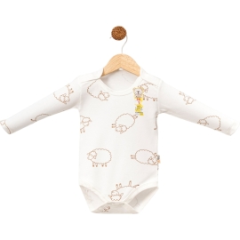 BABYTOO KUCUK KOYUN DESENLİ UZUN KOLLU BADİ 1/9 AY