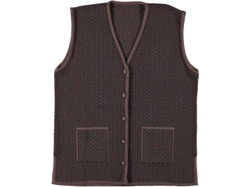BAYAN DESENLİ KISA YELEK L/XL