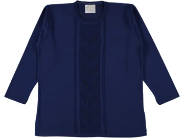 BAYAN DESENLİ POLYELİT  KAZAK L/XL