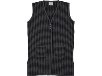 BAYAN DESENLİ UZUN YELEK L/XL