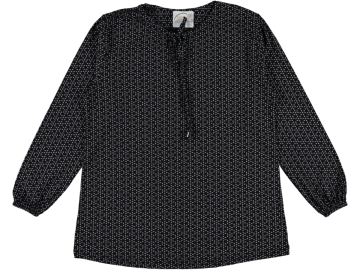 BAYAN PİGMENT YAKA İPLİ BATTAL BLUZ XL/3XL