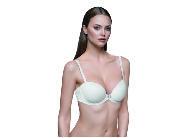 BEYAZ MİCRO FASÜLYE PUSH UP SÜTYEN 85 BEDEN