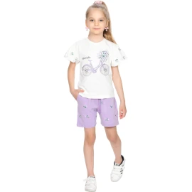 BİSİKLET BASKILI 3Y,4Y,5Y,6Y,7Y,8Y,9Y,10Y Kız