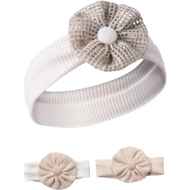 CAP&MORE SAÇ BANDI KETEN ÇİÇEK  6 Ay,9 Ay,12 Ay,18 Ay Kız