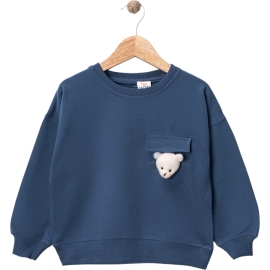 AYICIK FİRGÜLÜ İKİ İP ERKEK SWEAT 1/4 YAŞ